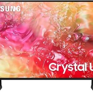 Samsung 65 Inch 4K UHD Smart LED TV - Black - UA65DU7000UXEG [2024 Model]